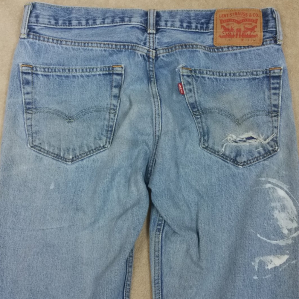 Distressed jeans Levi's Men Relaxed 33x32 - Picture 6 of 8